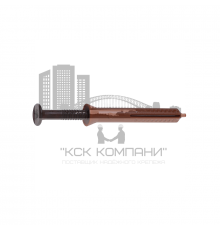 Дюбель-гвоздь SORMAT LIT с коричневым окрашенным гвоздем и потайной манжетой (полиамид /оцинкованная сталь), 5x35/5 мм