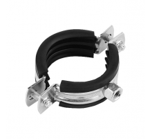 Хомут МАРКОС с резиновым уплотнителем и гайкой оцинкованная сталь, M8 d 1 1/2" (48-52 мм)
