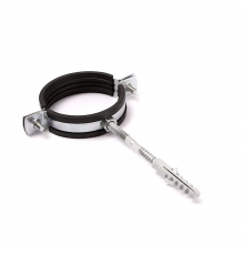 Хомут МАРКОС со шпилькой и дюбелем в индивидуальной упаковке оцинкованная сталь, M8 d 1/2" (20-23 мм)