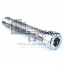 Винт DIN 7984 с цилиндрической низкой головкой и внутренним шестигранником оцинкованная сталь класс прочности 8.8, M8x20 мм
