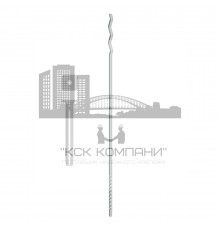 Металлическая гибкая связь TERMOCLIP (ТЕРМОКЛИП) МГС 2MT Е нержавеющая сталь A4/AISI 316, d=4/8 мм L=155 мм