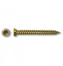 Саморез шуруп НАГЕЛЬ по бетону с потайной головкой и насечками шлиц TORX оцинкованная сталь (желтое пассивирование), 7.5x52 мм