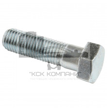 Болт DIN 931 с шестигранной головкой и неполной резьбой оцинкованная сталь класс прочности 8.8, M6x50 мм