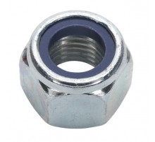 Гайка шестигранна самоконтрящаяся высокая с нейлоновым кольцом DIN 982 (A2), M24
