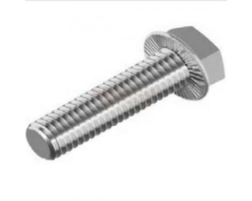 Болт DIN 6921 (A2) с шестигранной головкой с рельефным фланцем, M8x20