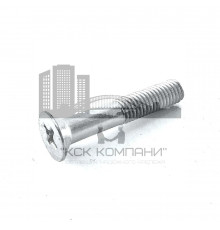 Винт ГОСТ 17475-80 Исп.2 с потайной головкой шлиц Phillips (оцинкованная сталь), M5x22 мм