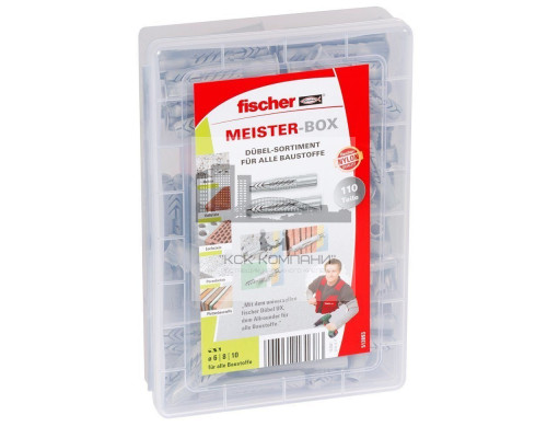 Монтажный набор FISCHER (ФИШЕР) UX дюбелей и шурупов, 118 предметов