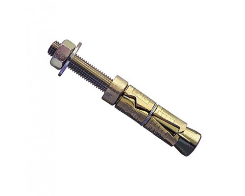 Анкер с высокой степенью расклинивания разжимной 4-х сегментный (желтое пассивирование), M12x20x80 мм