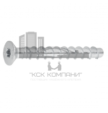 Анкерный шуруп SORMAT S-CSA CS по бетону с потайной головой шлиц TORX оцинкованная сталь, 6x60/5/20 мм