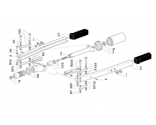 Заклепочник механический двуручный SARIV для установки вытяжных комбинированных заклепок, 3-7.8 мм