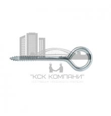 Саморез шуруп с кольцом с крупным шагом резьбы оцинкованная сталь С1008 класс прочности 4.8, 6x60 мм