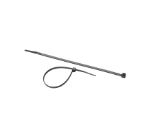 Кабельная стяжка черная SORMAT JSS из высококачественного пластика, 7.6x380 мм