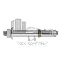 Анкер для высоких нагрузок SORMAT Liebig TYPE AB со шпилькой и шестигранной гайкой оцинкованная сталь, M10 15/65/100 мм