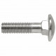 Болт мебельный DIN 603 с увеличенной полукруглой головкой и квадратным подголовком (оцинкованная сталь), M12x70 мм  купить в Москве