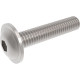 Винт ISO 7380-2 тип ULF с полукруглой головкой с фланцем и внутренним шестигранником оцинкованная сталь класс прочности 10.9, M6x16 мм  — Винты с внутренним шестигранником (HEX)