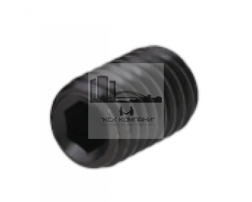 Винт установочный DIN 913 с тупым концом шлиц внутренний шестигранник оксидированная сталь класс прочности 12.9, M4x35 мм  — Винты с внутренним шестигранником (HEX)