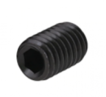 Винт установочный DIN 913 с тупым концом шлиц внутренний шестигранник оксидированная сталь класс прочности 12.9, M8x6 мм