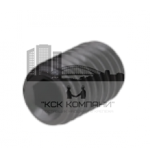 Винт установочный DIN 913 с тупым концом шлиц внутренний шестигранник оксидированная сталь класс прочности 12.9, M12x10 мм