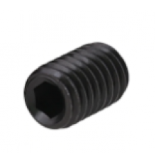 Винт установочный DIN 913 с тупым концом шлиц внутренний шестигранник оксидированная сталь класс прочности 12.9, M3x16 мм