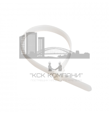 Хомут нейлоновый белый IEK с внутренним зубчатым зацеплением, 7.6x350 мм (100 шт.)