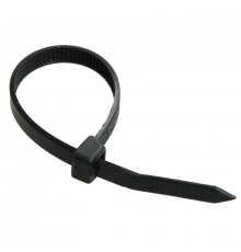 Хомут нейлоновый черный IEK с внутренним зубчатым зацеплением, 4.8x120 мм