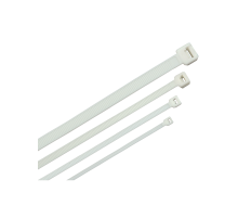 Хомут морозостойкий IEK Хкм с внутренним зубчатым зацеплением полиамидный (белый), 4.8x380 мм