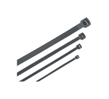 Хомут морозостойкий IEK Хкм с внутренним зубчатым зацеплением полиамидный (черный), 3.6x150 мм