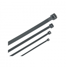 Хомут морозостойкий IEK Хкм с внутренним зубчатым зацеплением полиамидный (черный), 3.6x150 мм