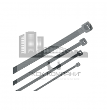 Хомут морозостойкий IEK Хкм с внутренним зубчатым зацеплением полиамидный (черный), 7.6x200 мм