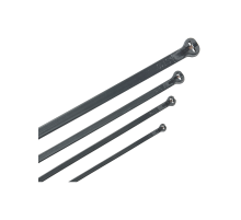 Хомут IEK Хку полиамидный со стальным замком с внутренним зубчатым зацеплением (черный), 7.6x620 мм