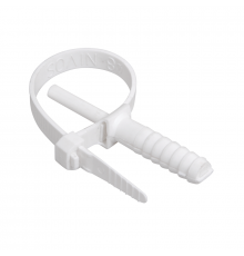 Хомут дюбельный IEK ХД с внутренним зубчатым зацеплением (полиамид), 7x150 мм (черный)