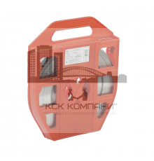 Лента бандажная IEK ЛМ серии ECO в красном пластиковом корпусе нержавеющая сталь A4, 20x0.7 мм L=50 м