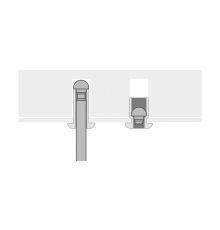 Заклепка вытяжная рифленая SARIV алюминий mg5 - оцинкованная сталь, 4x12 мм