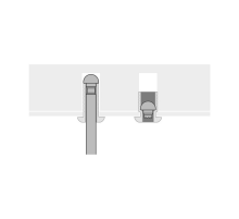 Заклепка вытяжная рифленая SARIV алюминий mg5 - оцинкованная сталь, 4x20 мм