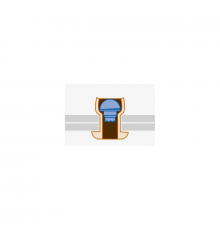 Заклепка вытяжная SARIV медь - оцинкованная сталь (стандартный бортик), 4.8x16 мм