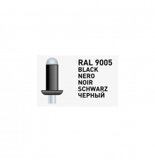 Заклепка вытяжная окрашенная SARIV алюминий - оцинкованная сталь (RAL 9005), 3.2x8 мм