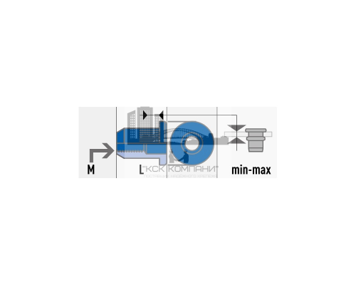 Заклепка гаечная вытяжная цилиндрическая гладкая SARIV оцинкованная сталь (стандартный бортик), M4x11 мм
