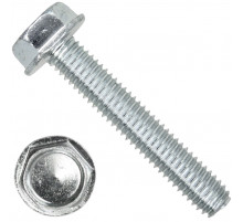 Винт резьбовыдавливающий TAPTITE DIN 7500D с шестигранной головкой и полной резьбой оцинкованная сталь 4.8-5.8, M6x16 мм