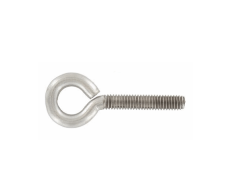 Винт-кольцо с метрической резьбой оцинкованная сталь, M5x60 мм  — Винты с L-образным крючком с кольцом и полукольцом