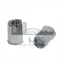 Заклепка гаечная шестигранная с уменьшенным бортиком из оцинкованной стали, M10x1.5x19 мм (0.5-3.5 мм)