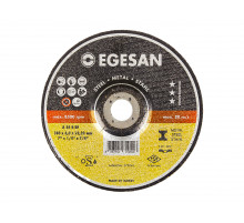 EGESAN Отрезной круг STEEL 180x6x22мм, А24 R BF,угл.сталь, металл (шлифовальный) 10шт/уп