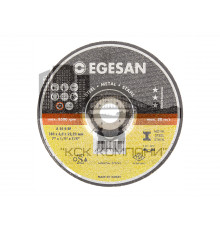EGESAN Отрезной круг STEEL 180x6x22мм, А24 R BF,угл.сталь, металл (шлифовальный) 10шт/уп