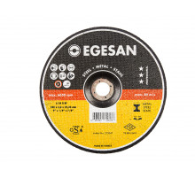 EGESAN Отрезной круг STEEL 230x6x22мм, А24 R BF,угл.сталь, металл (шлифовальный) 10шт/уп