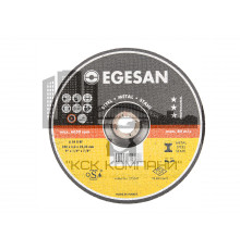 EGESAN Отрезной круг STEEL 230x6x22мм, А24 R BF,угл.сталь, металл (шлифовальный) 10шт/уп