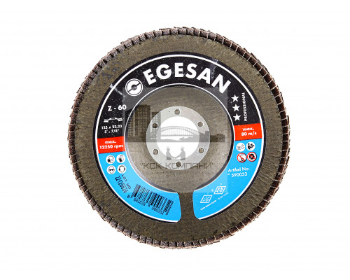 EGESAN Круг лепестковый (PRO) торцевой зернистость 60 (10шт/уп)