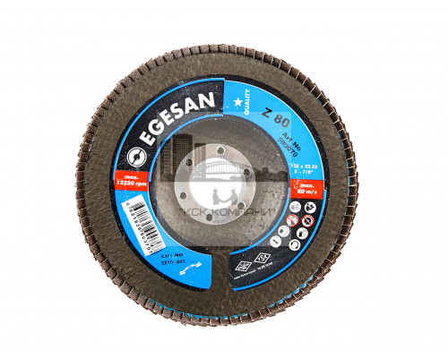 EGESAN Круг лепестковый торцевой зернистость 80 (10шт/уп)