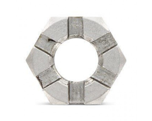 DIN 937 М14 SW22 A4 Гайка нержавеющая, шестигранная, корончатая