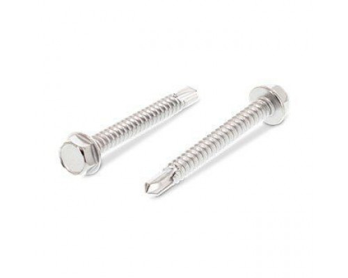 ISO 15480 AISI 410 6,3X90 Саморез типа К сверлоконечный с шестигранной головой и буртиком  купить в Москве