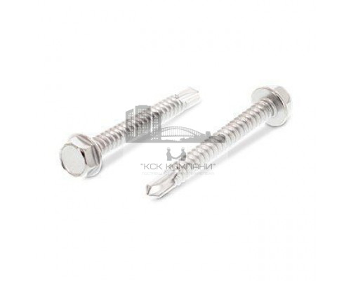 ISO 15480 AISI 410 3,9X38 Саморез типа К сверлоконечный с шестигранной головой и буртиком