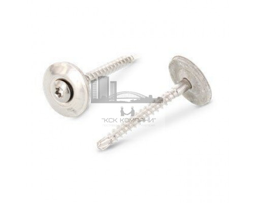 Art. 9388 A2 4,5X25 TX20 Шуруп по дереву c полупотайной головкой и EPDM-шайбой (20 мм) шлиц TX